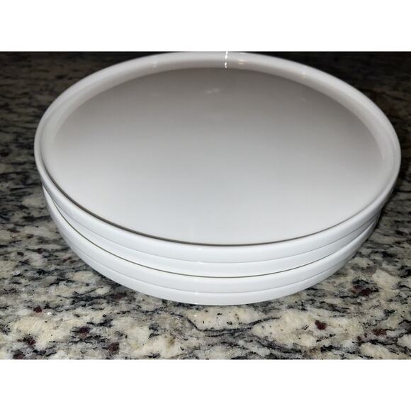 Mikasa Sloane Dinner Plates White Bone China Round 11" Set of 4 - Picture 8 of 8